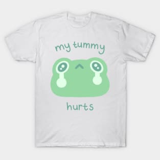 My Tummy Hurts Sad Frog T-Shirt